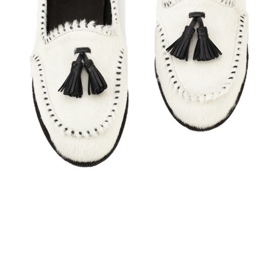 ANTHONY MATHEWS pony hair loafers