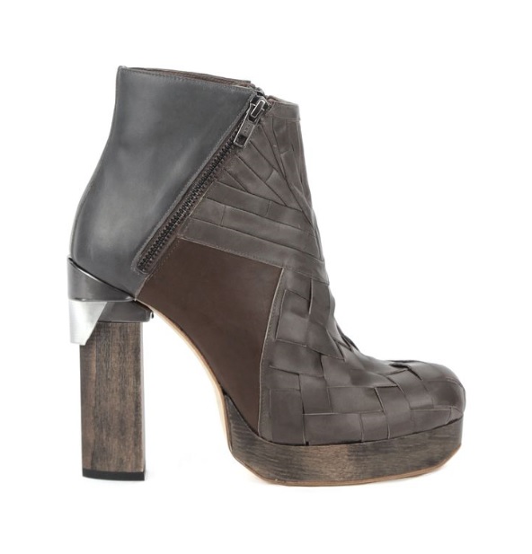 LD TUTTLE puzzle heel in wood and plexi