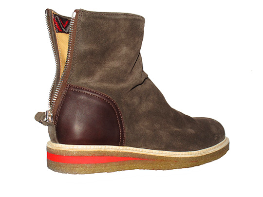 MISSONI MEN slouchy men boot with natural crepe and colored micro sole