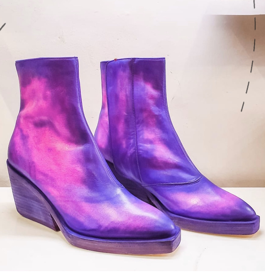 ZOE LEE hand painted boots